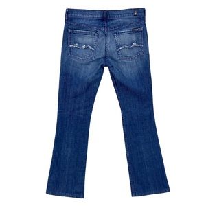 7 FOR ALL MANKIND 7FAM Bootcut Jeans Denim, Rhinestones on Back Pocket